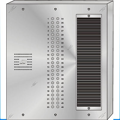 QS-046S 46 Button Surface Mount  QUANTUM™ Stainless Steel Apartment Lobby Panel