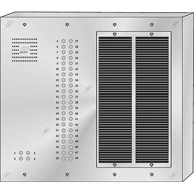 QS-048S 48 Button Surface Mount  QUANTUM™ Stainless Steel Apartment Lobby Panel
