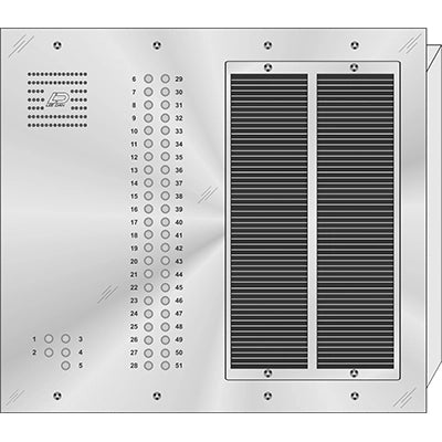 QS-051 51 Button Flush Mount  QUANTUM™ Stainless Steel Apartment Lobby Panel
