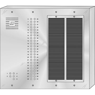 QS-051S 51 Button Surface Mount  QUANTUM™ Stainless Steel Apartment Lobby Panel
