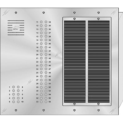 QS-056 56 Button Flush Mount  QUANTUM™ Stainless Steel Apartment Lobby Panel
