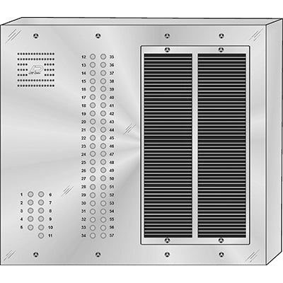 QS-057S 57 Button Surface Mount  QUANTUM™ Stainless Steel Apartment Lobby Panel