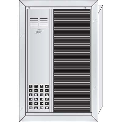 RS-024T 24 Button Flush Mount  REGENCY™ Deluxe Vandal-Resistant Apartment Entry Panel  Oversized Directory Style Aluminum Intercom Lobby Panels