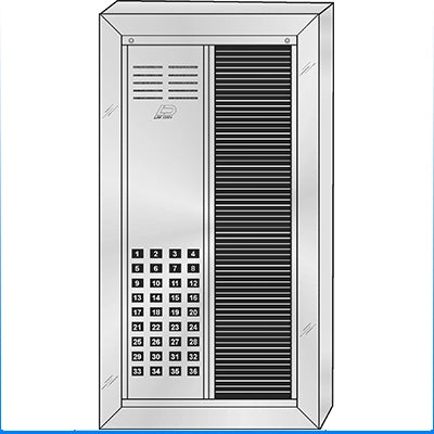 VS-036ST 36 Button Surface Mount  VAN-GUARD™ Vandal-Resistant Apartment Entry Panel  Heavy Extruded Aluminum Durable Intercom Lobby Panels