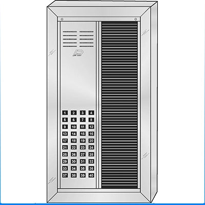 VS-040ST 40 Button Surface Mount  VAN-GUARD™ Vandal-Resistant Apartment Entry Panel  Heavy Extruded Aluminum Durable Intercom Lobby Panels