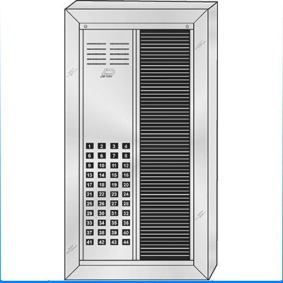 VS-044ST 44 Button Surface Mount  VAN-GUARD™ Vandal-Resistant Apartment Entry Panel  Heavy Extruded Aluminum Durable Intercom Lobby Panels