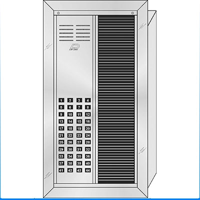 VS-044T 44 Button Flush Mount  VAN-GUARD™ Vandal-Resistant Apartment Entry Panel  Heavy Extruded Aluminum Durable Intercom Lobby Panels