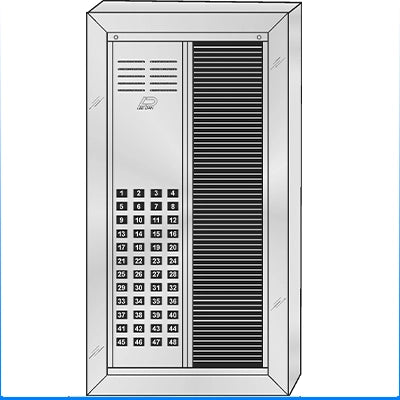 VS-048ST 48 Button Surface Mount  VAN-GUARD™ Vandal-Resistant Apartment Entry Panel  Heavy Extruded Aluminum Durable Intercom Lobby Panels