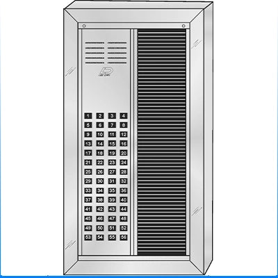 VS-056ST 56 Button Surface Mount  VAN-GUARD™ Vandal-Resistant Apartment Entry Panel  Heavy Extruded Aluminum Durable Intercom Lobby Panels