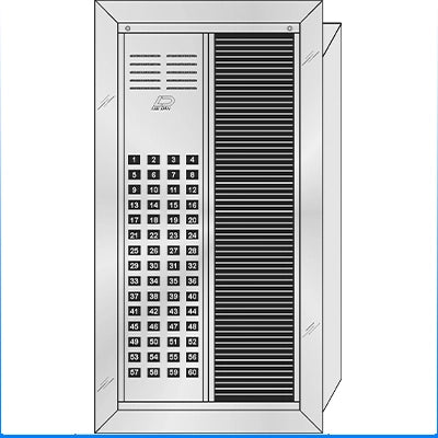 VS-060T 60 Button Flush Mount  VAN-GUARD™ Vandal-Resistant Apartment Entry Panel  Heavy Extruded Aluminum Durable Intercom Lobby Panels