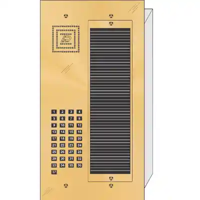 BS-037 Bravo™ Solid Polished Brass
Apartment Lobby Panel  