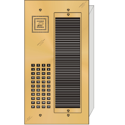 BS-044 Bravo™ Solid Polished Brass
Apartment Lobby Panel  