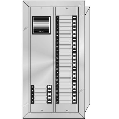 ES-029 Style 'E' Apartment Intercom Lobby Panel 