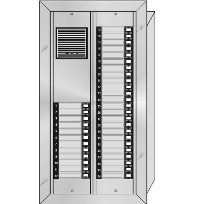 ES-036 Style 'E' Apartment Intercom Lobby Panel 