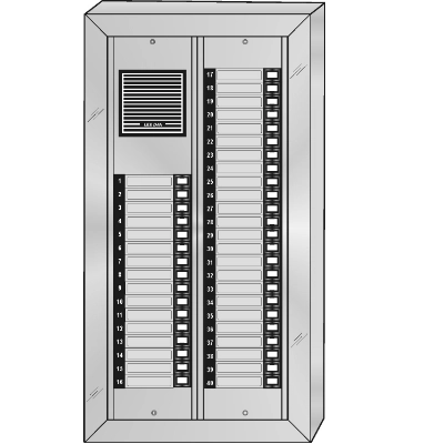 ES-040S Style 'E' Apartment Intercom Lobby Panel 