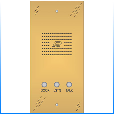 IR-425BRQ 5-Wire Oversized Apartment Intercom Station

Unlacquered Solid Polished Brass Round Button - Quantum Style