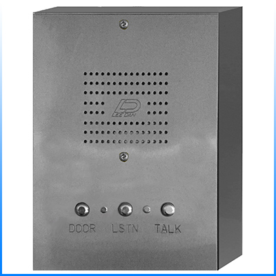 IR-4444SS 4-Wire Surface Mount Stainless Steel Apartment Intercom Stations w/ Round Metal Buttons