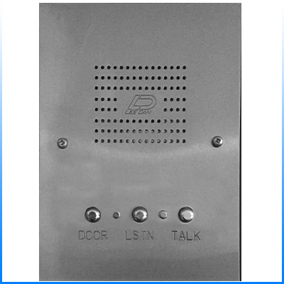 IR-463SS 3-Wire Flush Mount Stainless Steel Apartment Intercom Stations w/ Round Metal Buttons 