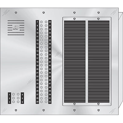 CS-052 52 Button Flush Mount  CENTURION™ Stainless Steel Apartment Entry Panel  Round Metal Button Style Vandal-Proof Intercom Lobby Panels