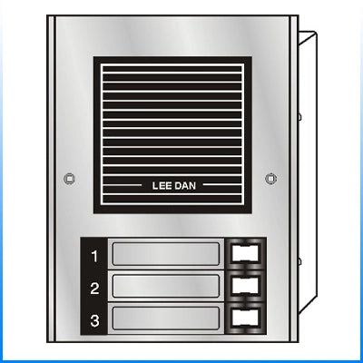 ES-003 3 Button Flush Mount Style 'E'™ Economy Style Apartment Lobby Panel