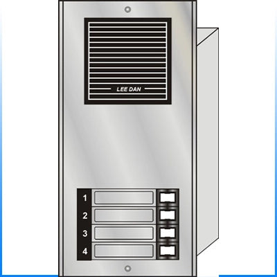 ES-004 4 Button Flush Mount Style 'E'™ Economy Style Apartment Lobby Panel