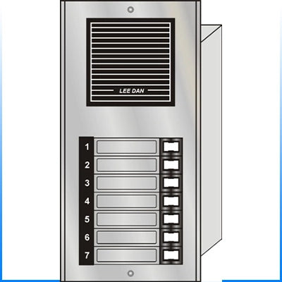 ES-007 7 Button Flush Mount  Style 'E'™ Economy Style Apartment Lobby Panel