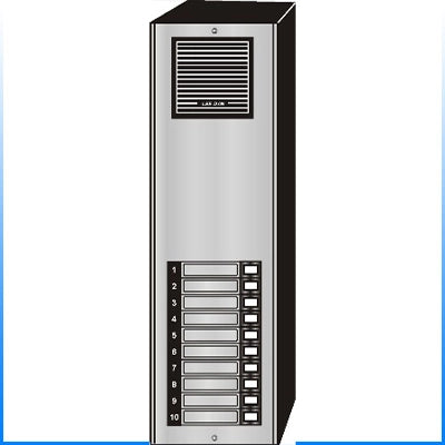 ES-010S 10 Button Surface Mount  Style 'E'™ Economy Style Apartment Lobby Panel
