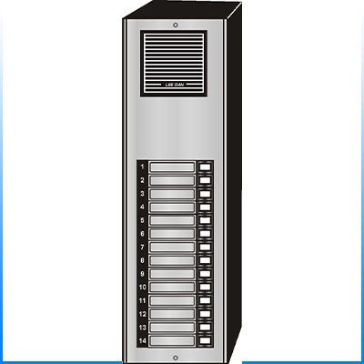 ES-014S 14 Button Surface Mount Style 'E'™ Economy Style Apartment Lobby Panel