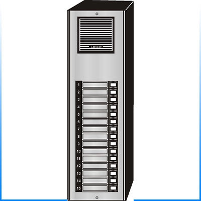 ES-015S 15 Button Surface Mount  Style 'E'™ Economy Style Apartment Lobby Panel