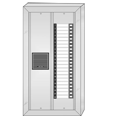 ES-022S 22 Button Surface Mount  Style 'E'™ Economy Style Apartment Lobby Panel