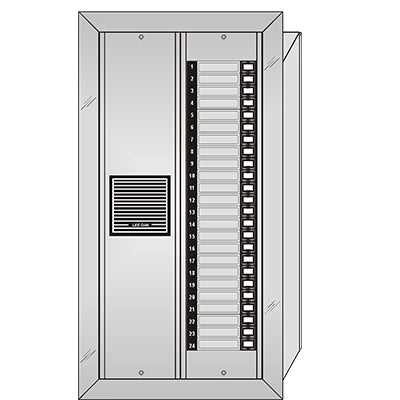 ES-024 24 Button Flush Mount  Style 'E'™ Economy Style Apartment Lobby Panel
