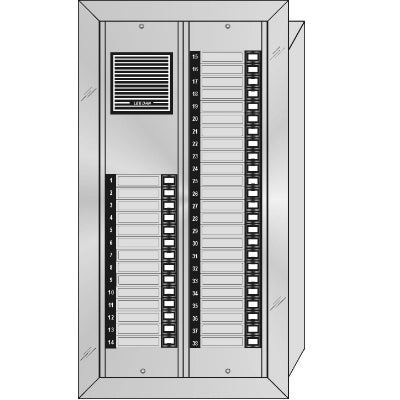 ES-038 38 Button Flush Mount  Style 'E'™ Economy Style Apartment Lobby Panel