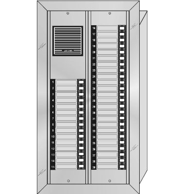 ES-039 39 Button Flush Mount  Style 'E'™ Economy Style Apartment Lobby Panel