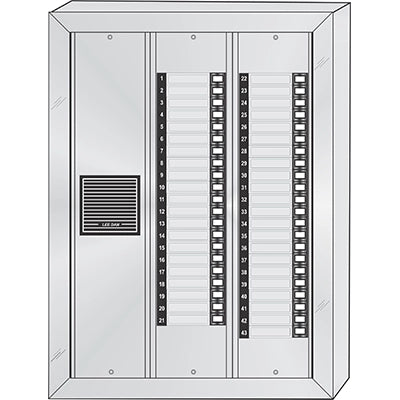ES-043S 43 Button Surface Mount  Style 'E'™ Economy Style Apartment Lobby Panel