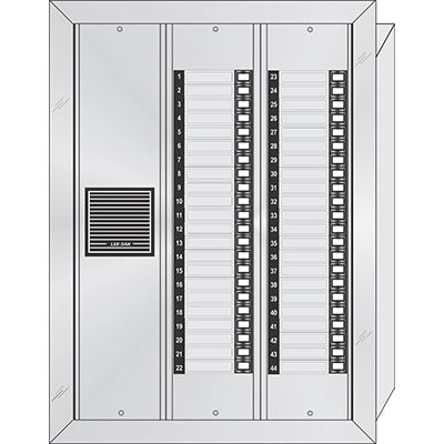 ES-044 44 Button Flush Mount  Style 'E'™ Economy Style Apartment Lobby Panel