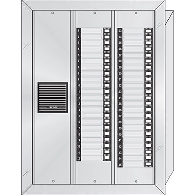 ES-045 45 Button Flush Mount  Style 'E'™ Economy Style Apartment Lobby Panel