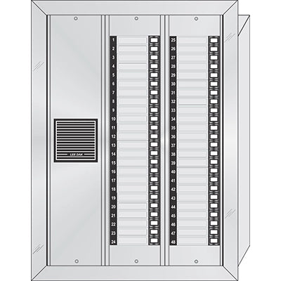 ES-048 48 Button Flush Mount  Style 'E'™ Economy Style Apartment Lobby Panel
