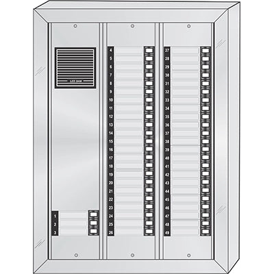 ES-049S 49 Button Surface Mount  Style 'E'™ Economy Style Apartment Lobby Panel