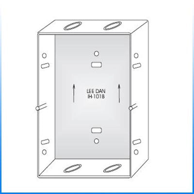 IH-101B Flush Galvanized Steel Back Box