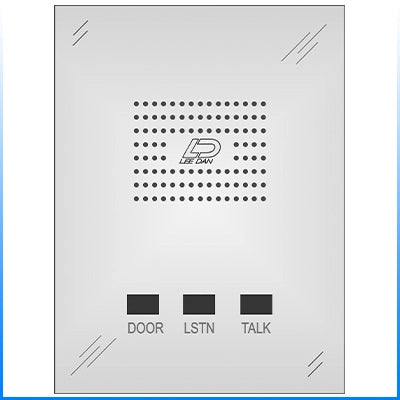 IR-404 4-Wire Oversized Apartment Intercom Station  Stainless Steel