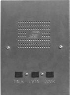 IR-465 5-Wire Flush Mount Stainless Steel Apartment Intercom Stations w/ Black Metal Plungers