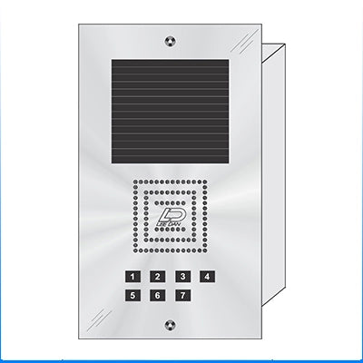 MS-007 7 Button Flush Mount  MILLENNIUM™ Stainless Steel Apartment Lobby Panel
