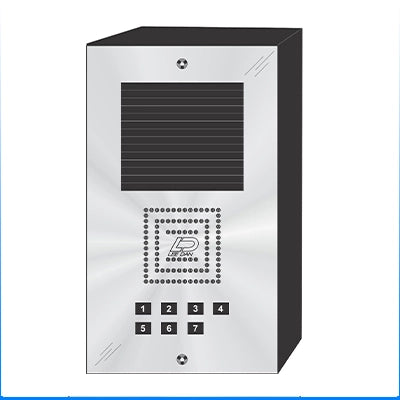 MS-007S 7 Button Surface Mount  MILLENNIUM™ Stainless Steel Apartment Lobby Panel