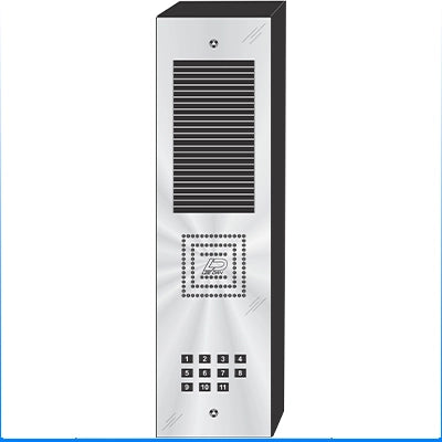 MS-011S 11 Button Surface Mount  MILLENNIUM™ Stainless Steel Apartment Lobby Panel