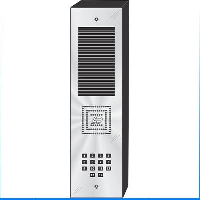 MS-014S 14 Button Surface Mount  MILLENNIUM™ Stainless Steel Apartment Lobby Panel