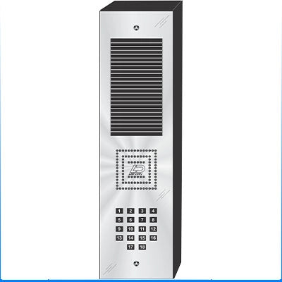 MS-018S 18 Button Surface Mount  MILLENNIUM™ Stainless Steel Apartment Lobby Panel