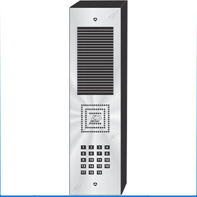 MS-019S 19 Button Surface Mount  MILLENNIUM™ Stainless Steel Apartment Lobby Panel