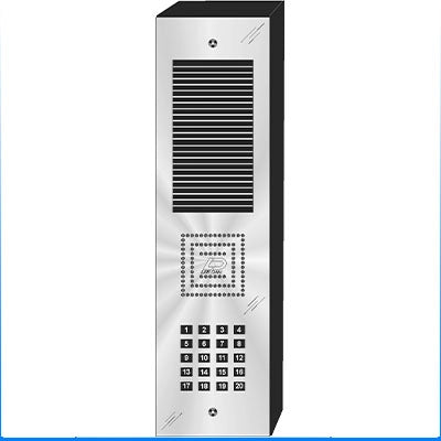 MS-020S 20 Button Surface Mount  MILLENNIUM™ Stainless Steel Apartment Lobby Panel