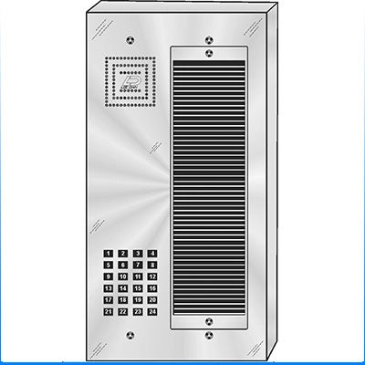 MS-024S 24 Button Surface Mount  MILLENNIUM™ Stainless Steel Apartment Lobby Panel