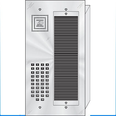 MS-038 38 Button Flush Mount  MILLENNIUM™ Stainless Steel Apartment Lobby Panel